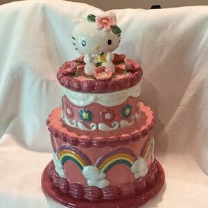 Blue Sky Hello Kitty Cake Canister/Jar